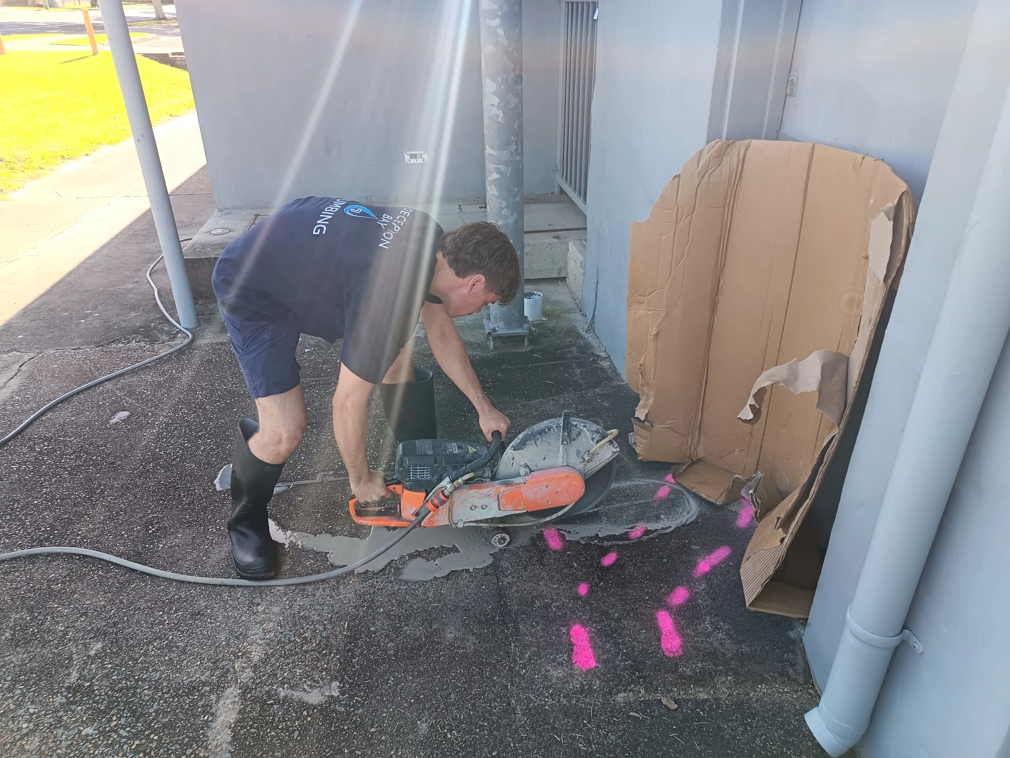 A Hidden Water Leak Repaired Beneath a Busy Shopping Centre
