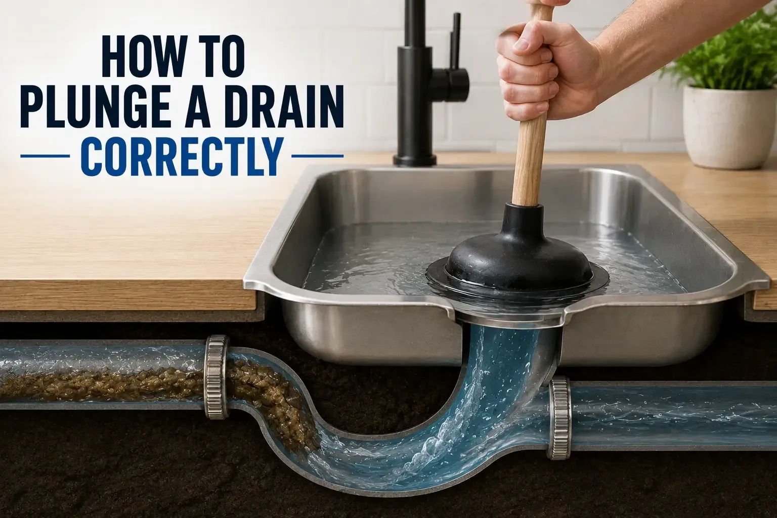 How to Plunge a Drain Correctly