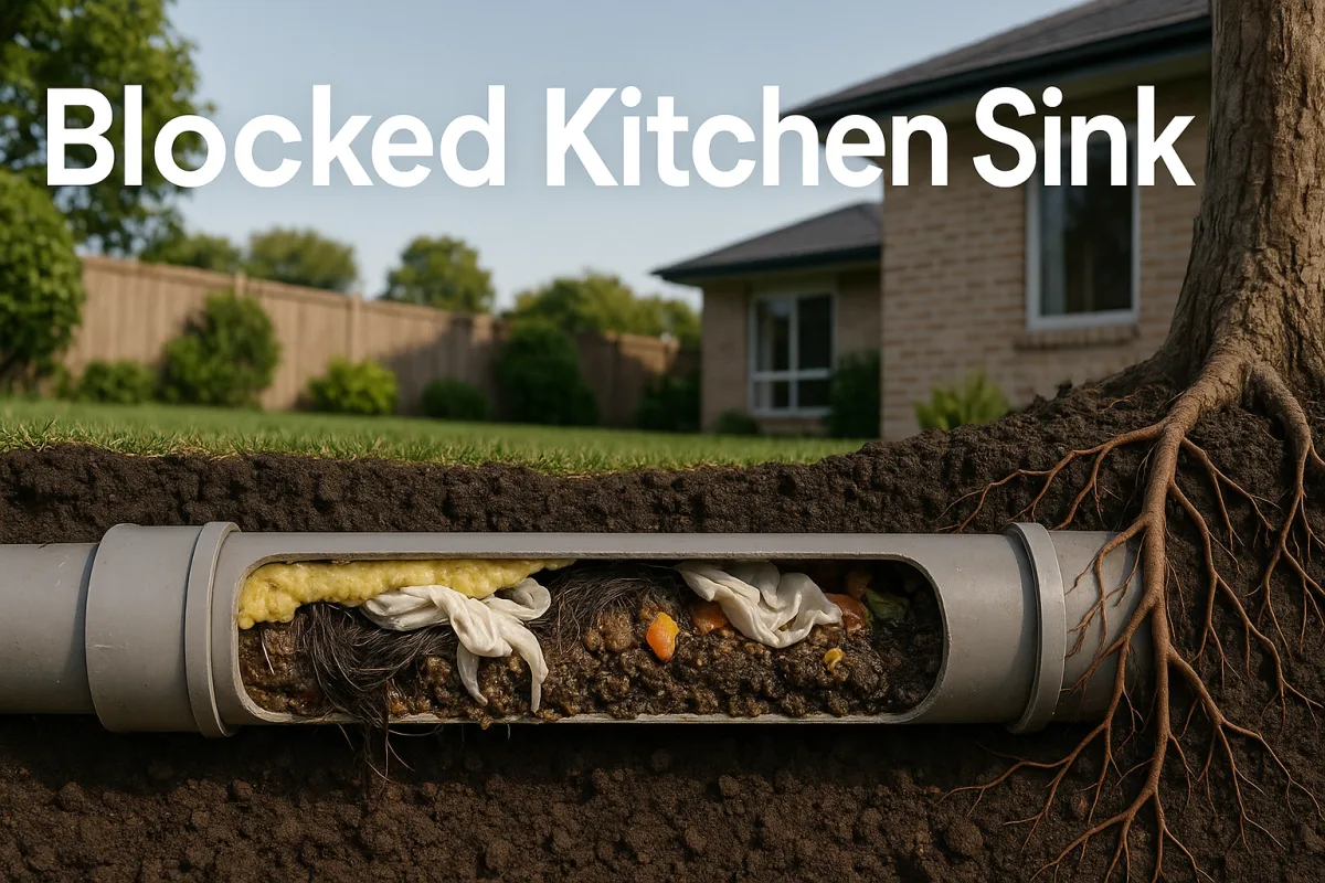 Blocked Kitchen Sink