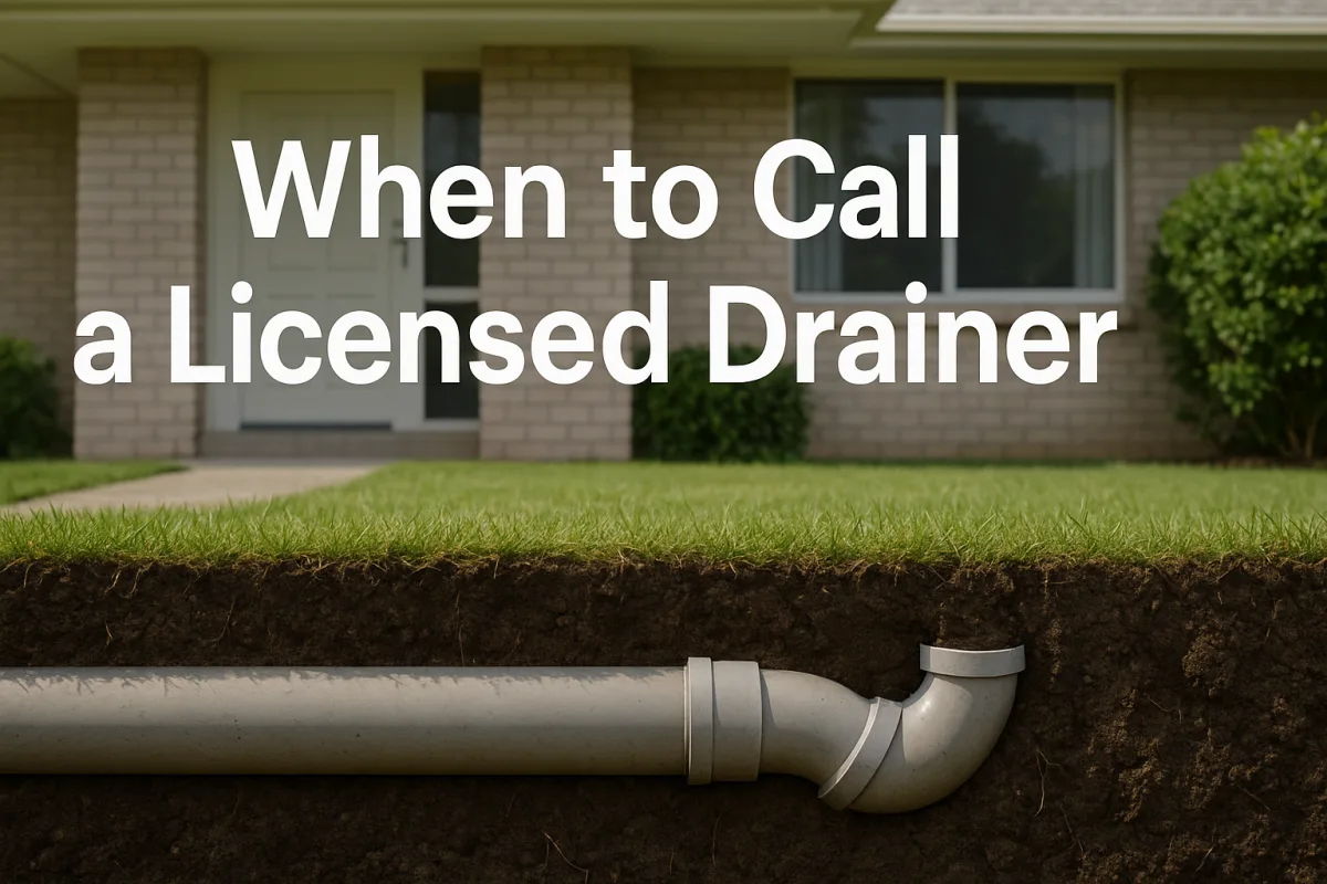When to Call a Licensed Drainer